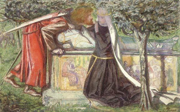 Dante Gabriel Rossetti Arthur's Tomb (mk46) France oil painting art